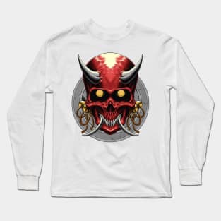 Oni Red Skull Long Sleeve T-Shirt